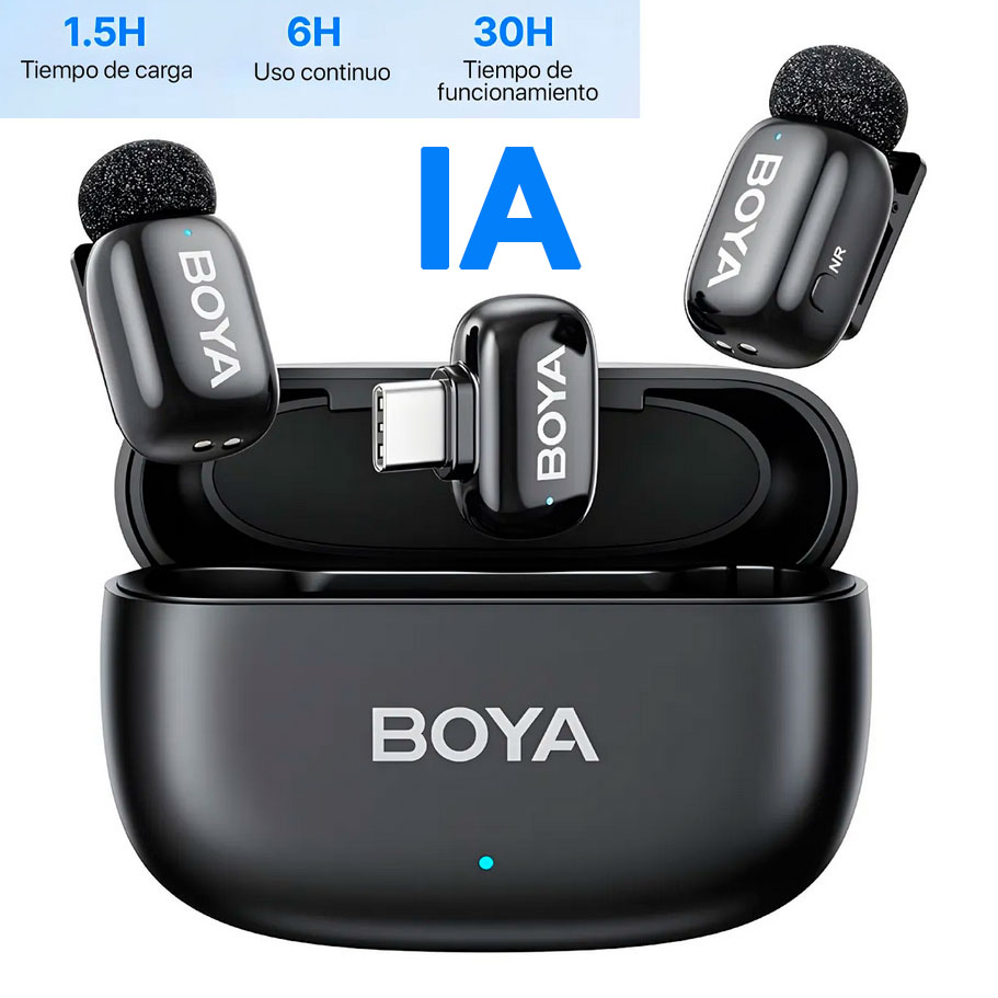 BOYA Mini-2 Usb-C - Micrófono Inalámbrico cancelación de ruido IA - PRE-VENTA · imagen 1