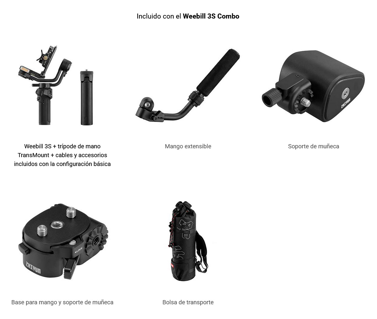 ZHIYUN WEEBILL 3S COMBO - PRE-VENTA · imagen 5
